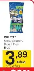 Eroski Gillette - maq. desech. blue ii plus oferta