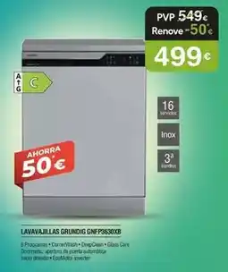 Milar Grundig - lavavajillas gnfp3630xb oferta
