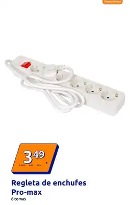 Action Regleta de enchufes Pro-max oferta