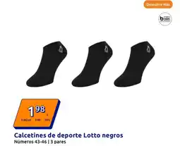 Action Calcetines de deporte Lotto negros oferta