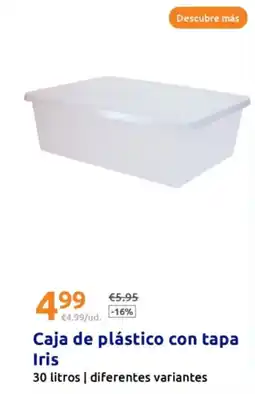 Action Caja de plástico con tapa Iris oferta
