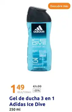 Action ADIDAS Gel de ducha 3 en 1 Ice Dive oferta