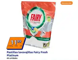 Action FAIRY Pastillas lavavajillas Fresh Platinum oferta