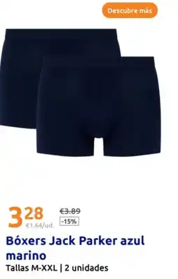 Action Bóxers Jack Parker azul marino oferta