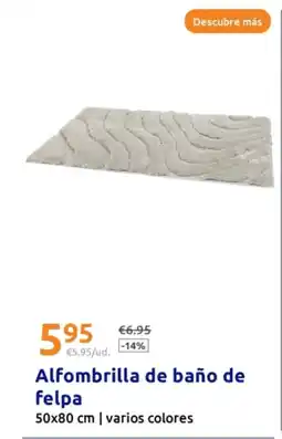Action Alfombrilla de baño de felpa oferta