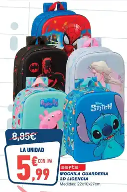 Bureau Vallée SAFTA Mochila guarderia 3d licencia oferta