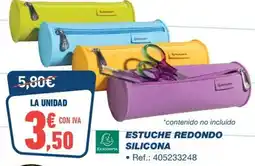 Bureau Vallée Estuche redondo silicona oferta