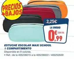 Bureau Vallée Estuche escolar maxi school 1 compartimento oferta