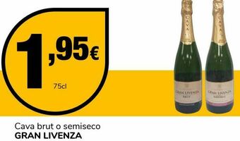 Supeco Cava brut o semiseco gran livenza oferta