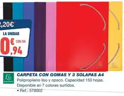 Bureau Vallée Carpeta con gomas y 3 solapas a4 oferta