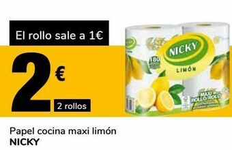 Supeco Papel cocina maxi limón nicky oferta