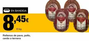 Supeco Rellenos de pavo, pollo, cerdo o ternera oferta