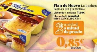 Gadis Flan de huevo la lechera oferta
