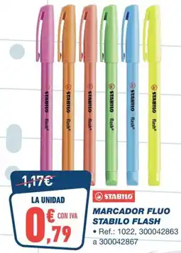 Bureau Vallée STABILO Marcador fluo flash oferta