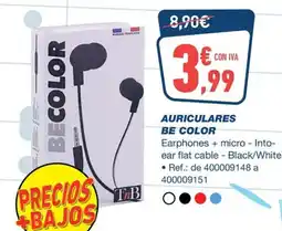 Bureau Vallée BE COLOR Auriculares oferta