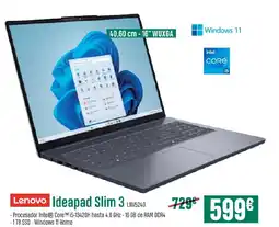 PCBox LENOVO Ideapad Slim 3 LIV5240 oferta