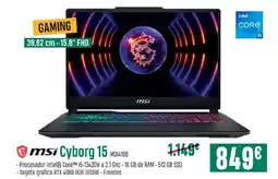 PCBox MSI Cyborg 15 MS14108 oferta