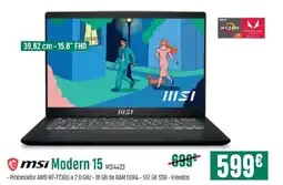 PCBox MSI Modern 15 oferta