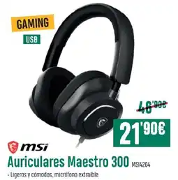 PCBox MSI Auriculares Maestro 300 oferta