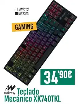 PCBox Teclado Mecánico XK740TKL oferta