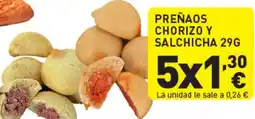 Hiperber Preñaos chorizo y salchicha oferta