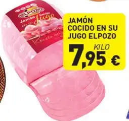 Hiperber ELPOZO Jamón cocido en su jugo oferta