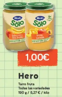 Hiperber HERO Tarro fruta Todas las variedades oferta