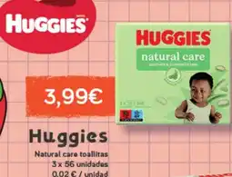 Hiperber HUGGIES Natural care toallitas oferta
