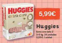 Hiperber HUGGIES Extra care talla oferta