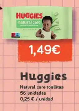 Hiperber HUGGIES Natural care toallitas oferta