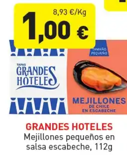 Hiperber GRANDES HOTELES Mejillones pequeños en salsa escabeche oferta