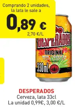 Hiperber DESPERADOS Cerveza oferta