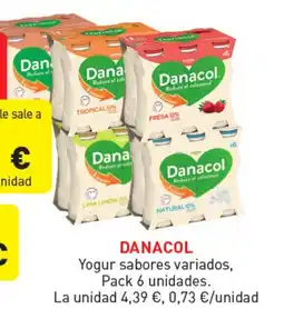 Hiperber DANACOL Yogur sabores variados, oferta