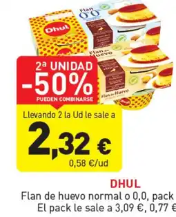Hiperber DHUL Flan de huevo normal o 0,0 oferta