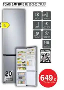 Milar SAMSUNG Combi rb38c603dsa/ef oferta
