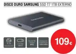 Milar SAMDUNG Disco duro ssd t7 1tb externo oferta
