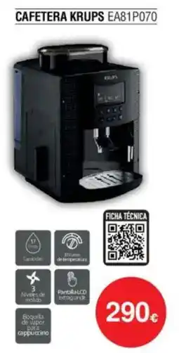 Milar KRUPS Cafetera ea81p070 oferta