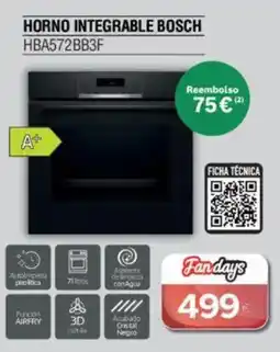 Milar BOSCH Horno integrable hba572bb3f oferta