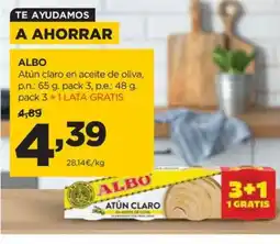 Alimerka ALBO Atún claro en aceite de oliva oferta
