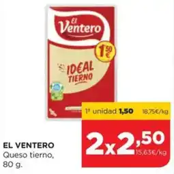 Alimerka EL VENTERO Queso tierno oferta