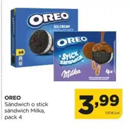 Alimerka OREO Sándwich o stick sandwich Milka oferta