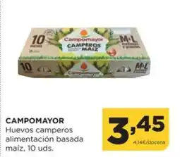 Alimerka CAMPOMAYOR Huevos camperos alimentación basada maíz oferta