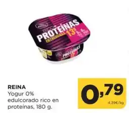 Alimerka REINA Yogur 0% edulcorado rico en proteínas oferta