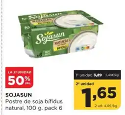 Alimerka SOJASUN Postre de soja bifidus natural oferta