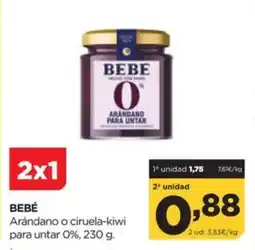 Alimerka BEBÉ Arándano o ciruela-kiwi para untar 0% oferta