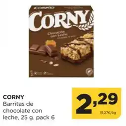 Alimerka CORNY Barritas de chocolate con leche oferta