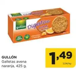 Alimerka GULLÓN Galletas avena naranja oferta