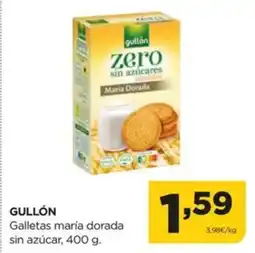 Alimerka GULLÓN Galletas maría dorada sin azúcar oferta