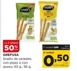 Alimerka GREFUSA Snatts de cereales oferta