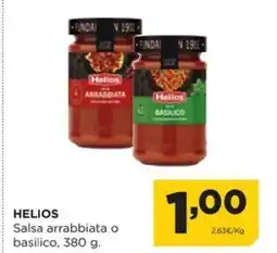 Alimerka HELIOS Salsa arrabbiata o basilico oferta